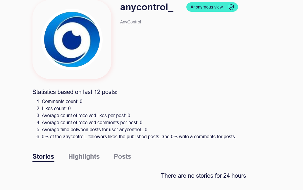  View IG page on Instanavigation 